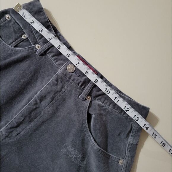 Denim & Co. Gray Velvet Jeans - Picture 4 of 10